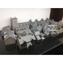 Set Of Model Card Buildings Ready Made