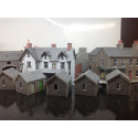 Set Of Model Card Buildings Ready Made