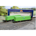 Pair of Intermodal Wagons With Containers