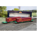 Twin Intermodal Wagons With 45ft ECS Containers Twin Intermodal Wagons With 45ft ECS Containers